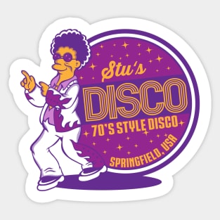 70's style disco Sticker